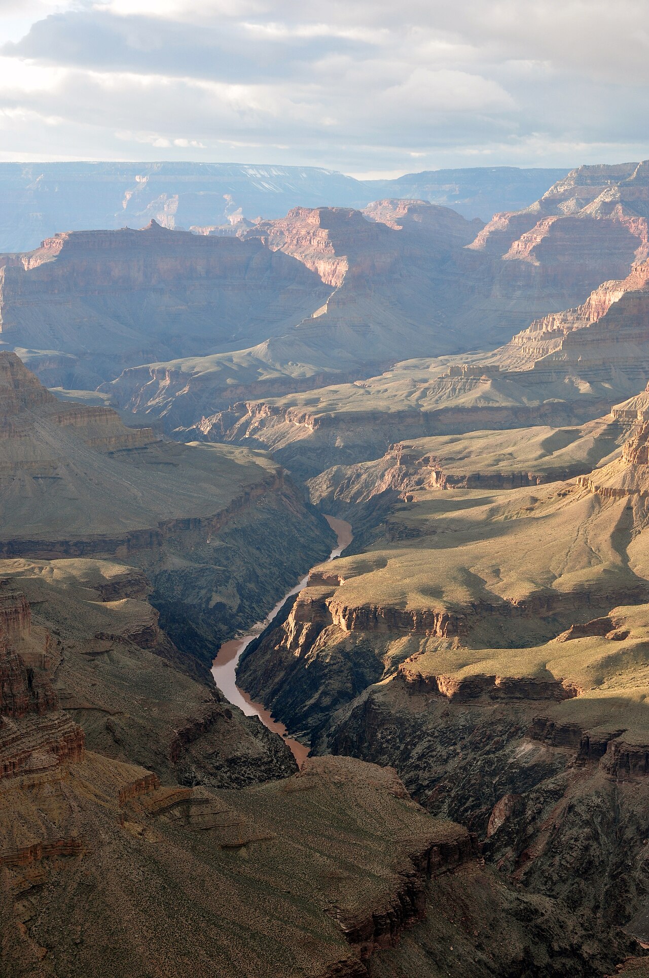 The Grand Canyon, whose far rock walls bounce sound back as echoes.