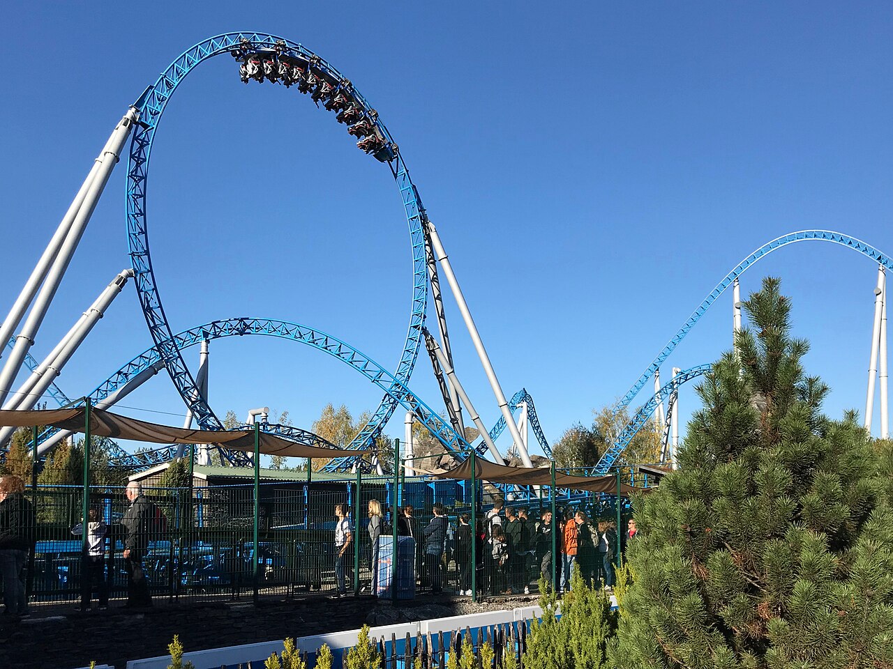 A rollercoaster loop, the kind of thrill that sends adrenaline racing and your heart pounding.