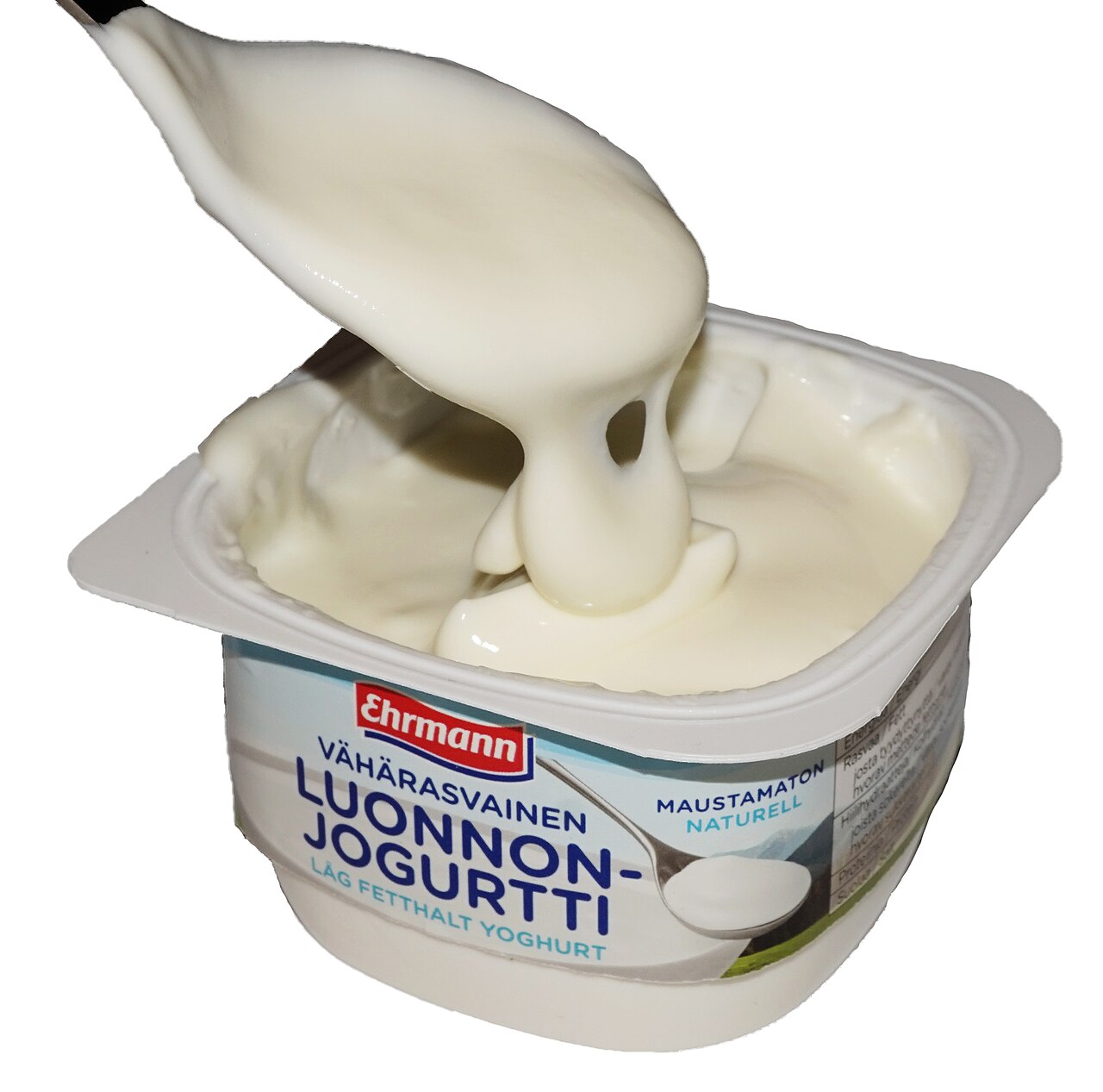 A bowl of thick natural yoghurt